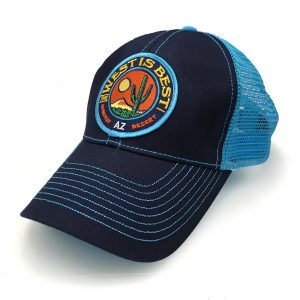 West is Best blue trucker hat