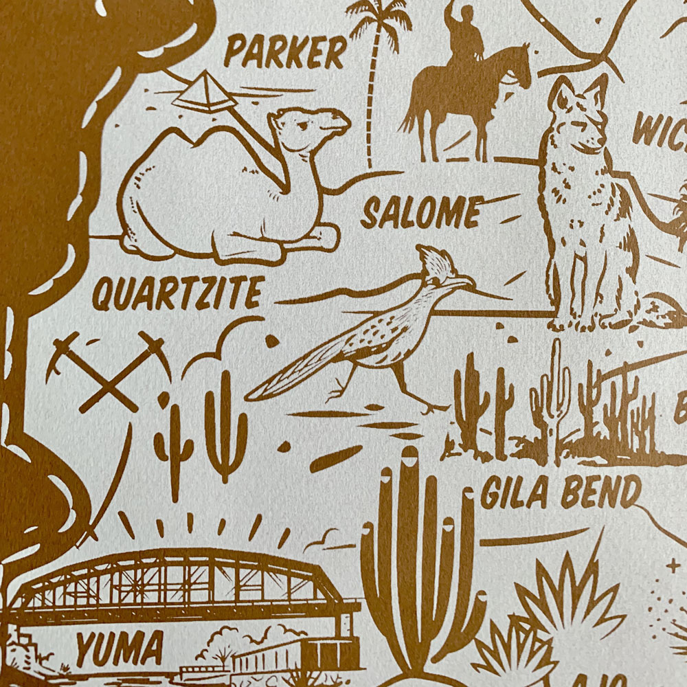 Arizona-Illustrated-Map-Brown-lowdetail2